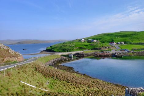 The Muckle Roe bridge. Photo courtesy of Shetland Islands Council.