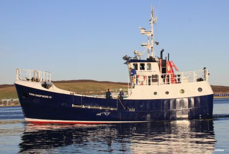 Fair Isle ferry the Good Shepherd.