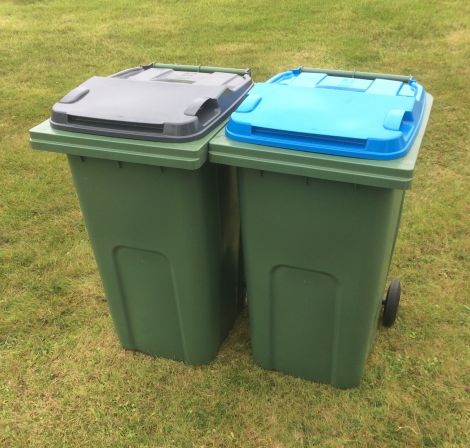 Householders across Shetland will be receiving wheelie bins next year for recyclable materials. Photo: SIC