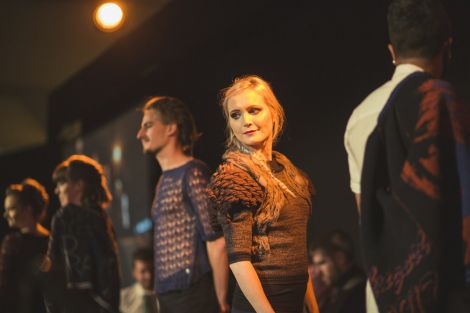 Cally Mair at the fashion show during the opening ceremony.