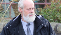 Robert Simmons outside Lerwick Sheriff Court on Wednesday. Photo: Shetland News