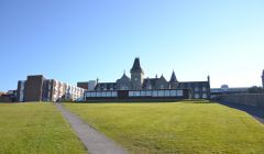 The Anderson High School shut its doors to pupils on Wednesday. Photo: Neil Riddell/Shetland News