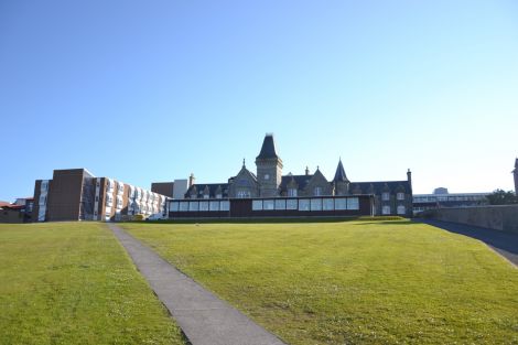 The Anderson High School shut its doors to pupils on Wednesday. Photo: Neil Riddell/Shetland News