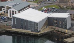 An aerial view of Mareel. Photo: Ian Leask