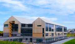 The new Anderson High School will be handed over to Shetland Islands Council within the next week. Photo: SIC