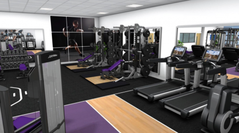 A graphic of what the gym could look like. The designs for the site have been made by local company PJP Architects.