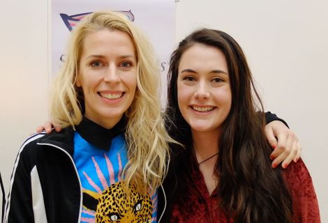 Top English comedian Sara Pascoe shared a bill with up-and-coming local comic Marjolein Robertson at Mareel on Saturday night. Photo: Shetland News/Alex Garrick Wright.