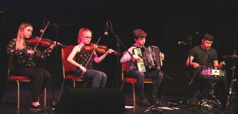 Talented young musicians Fjanna performing at last Thursday's Relay for Life launch concert.