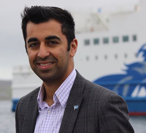 Transport and islands minister Humza Yousaf: "if money for internal ferries for Orkney and Shetland is in the budget, will they support it?” Photo: Shetland News/Hans J. Marter.