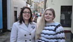 Emma Miller (left) and Selina-May Miller (right) are taking on the management of Living Lerwick. Photo: BBC Radio Shetland