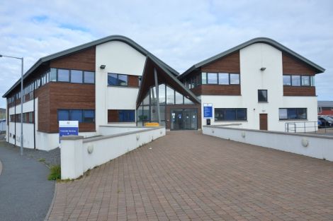 Shetland Islands Council's HQ at the North Ness.