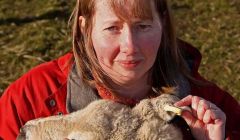 Cunningsburgh crofter Hazel Mackenzie is lobbying for a new farming policy