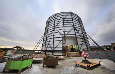 The new early warning radar at Saxa Vord. Photo: RAF