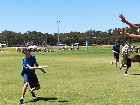 Ryan in action at the tournament. Photo: Louise Moar