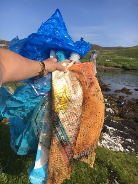 "Unfortunately, every bit of plastic ever made is still here on this planet – it only breaks up, it never goes away. Most of what I find are sadly plastic bottles and human laziness rubbish, especially in the summer from picnics and barbeques."