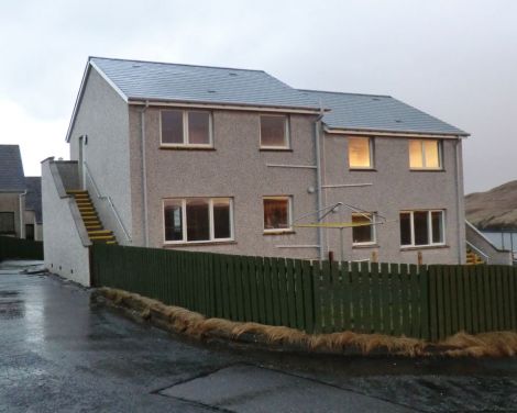 The two houses have been converted into four flats. Photo SIC