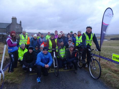 After two trial runs, the first official Bressay 'parkrun' takes place this Saturday. Photo: John Bateson.