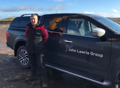 Site manager Lyndon Leask. Photo: Neil Riddell/Shetland News