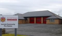 All quiet at Lerwick Fire Station. Photo: Shetland News