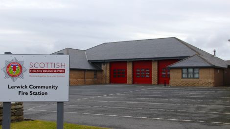 All quiet at Lerwick Fire Station. Photo: Shetland News