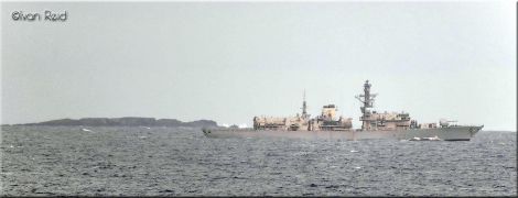 And another shot of the frigate taken by Whalsay based photographer Ivan Reid.