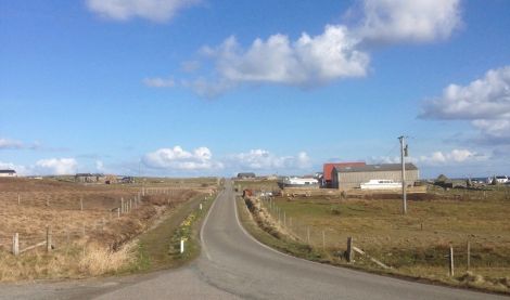 The project is now underway in Yell after first being announced last year. Photo: Shetland News