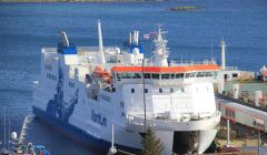 Serco NorthLink passenger vessel MV Hrossey at Holmsgarth. Photo: Lerwick Port Authority.