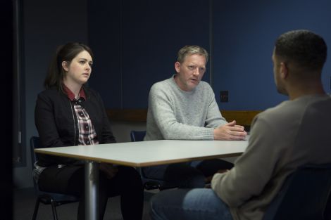 DS Alison ‘Tosh’ Macintosh (Alison O'Donnell) and DI Jimmy Perez (Douglas Henshall). Photo: BBC