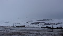 The white stuff returned to Gulberwick following snowfall overnight.