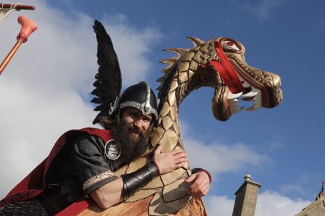 SMUHA guizer jarl Ian Bray. Photo: Garry Sandison