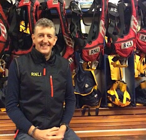 Aith lifeboat's new coxswain Adam James. Photo: RNLI