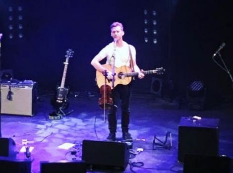 Barry Nisbet performed a short solo set at Mareel on Saturday night. Photo courtesy of Shetland Arts.