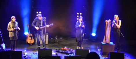 The Furrow Collective, from left to right: Emily Portman, Alasdair Roberts, Lucy Farrell and Rachel Newton. Photo: Kelly Nicolson Riddell.