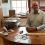 New Shetland Amenity Trust chief executive Mat Roberts at his desk in the trust's Garthspool offices. Photo: Shetland News.