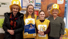 Marie Curie fundraisers in Tesco at the weekend.