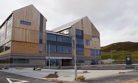 The new Anderson High School. Photo: Shetland News