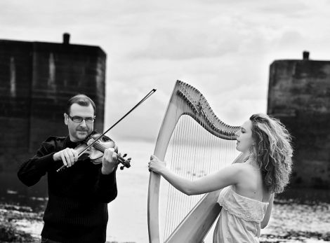 Chris Stout (left) and collaborator Catriona McKay.