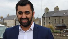 Transport minister Humza Yousaf in Lerwick on Friday. Photo: Hans J Marter/Shetland News