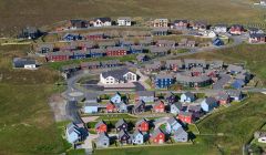 The Hjaltland Housing Association affordable homes scheme at Quoys, Lerwick.