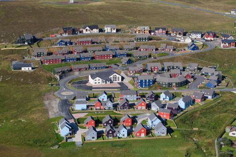 The Hjaltland Housing Association affordable homes scheme at Quoys, Lerwick.