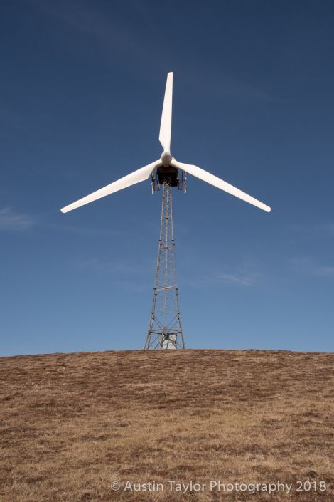 One of the existing turbines, which is due to be replaced. Photo: Austin Taylor