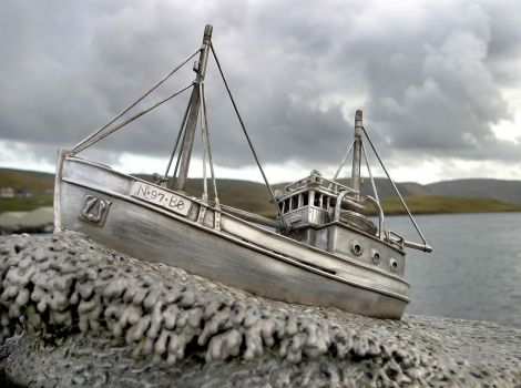 The Shetland Bus memorial in Scalloway. Photo: Shetland News