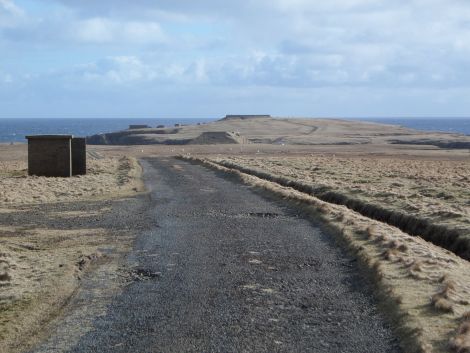 The potential site at Lamba Ness in Unst.