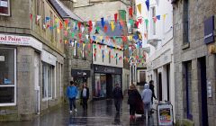 Commercial Street is Lerwick's main shopping street.