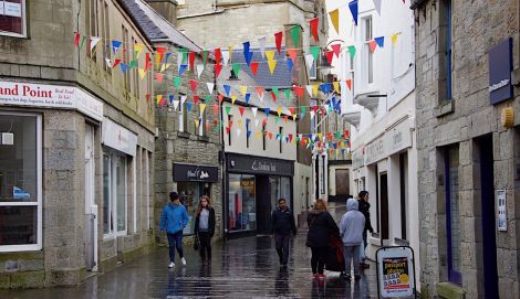 Commercial Street is Lerwick's main shopping street.