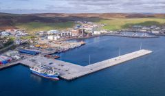 The market at Mair's Quay will be located centre left beyond the dock. Photo: Simon Thompson, Ronas Media