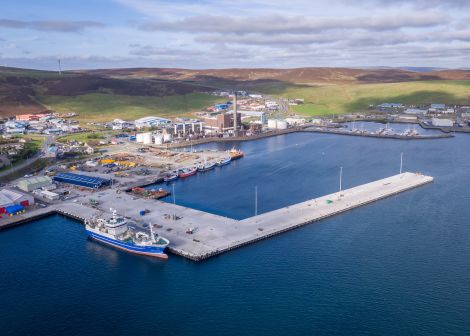 The market at Mair's Quay will be located centre left beyond the dock. Photo: Simon Thompson, Ronas Media