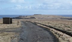 The site of proposed Shetland Space Centre at Lamba Ness in Unst. Photo: SSC