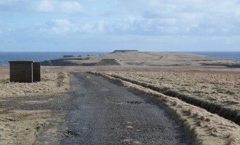 The site of proposed Shetland Space Centre at Lamba Ness in Unst. Photo: SSC