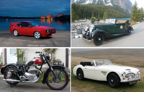 Some of the vehicles on show at next month's Shetland Classic Motor Show.